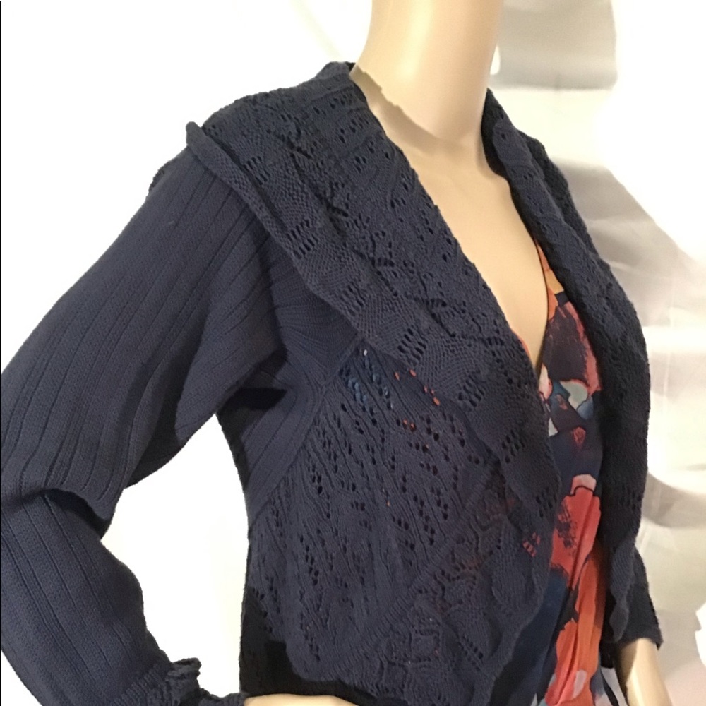 Pretty Crocheted Shrug Sweater by Lia Molly